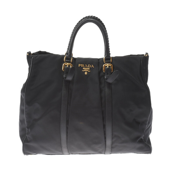 Prada Handbag Hardware Nylon 2way Bag Black - Picture 1 of 8